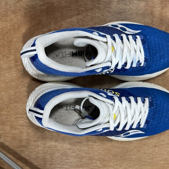 Saucony Ride 17 Womens Size 9 Running Shoes Cobalt Blue White - Picture 9 of 10